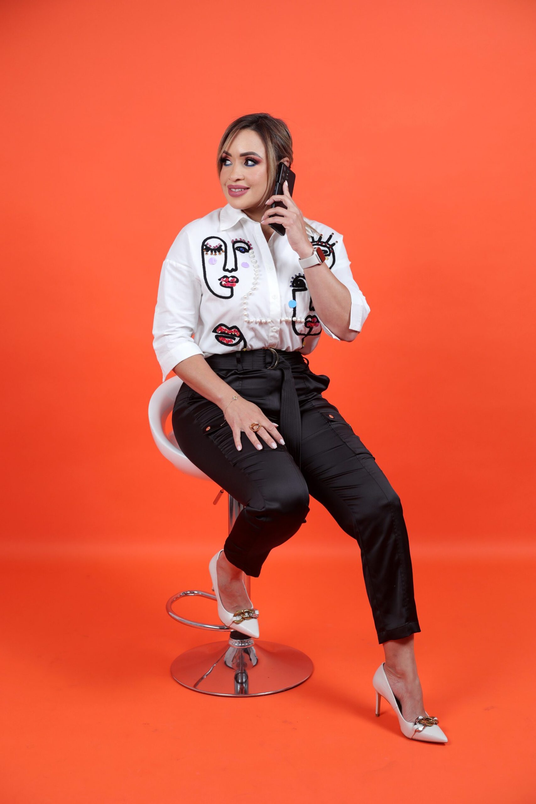 Vivian Soto on a client call